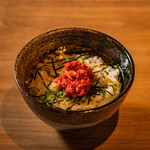 Local chicken soup Ochazuke（boiled rice with tea）(chanja, octopus wasabi)