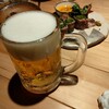 おにかい - ビールと京水菜の牛肉巻き