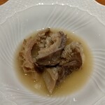 commedia - 米沢牛のギアラ、ハチノス他臓物煮込み