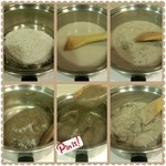 富澤商店 - 作る工程です♪混ぜながらびろ～んと
伸びるわ！のびる(笑)きゃ～～♪♪
楽し～い ｡･ﾟ･(´∀`*)ﾟ･･｡
『笑び餅』の出来上がり♡*