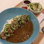 月島もんじゃ スプーンハウス - 豚肉とゴーヤのカレー¥1000