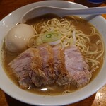 自家製麺 伊藤 - 肉そば(中盛・味玉トッピング)