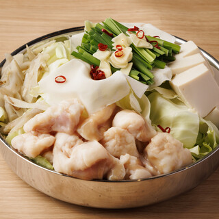 “Special Motsu-nabe (Offal hotpot)” prepared in Hakata
