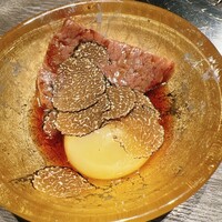 牛に金棒 麻布十番 - シャトブリを米っ娘の隣に置いて、黒トリュフをシュリシュリシュリ