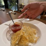 鉄板焼 天晴れ - ポテトチーズガレット