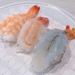 Hama zushi - えび三種盛り