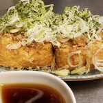 UshiGoya - きぬ揚げ豆腐　生姜だし醤油