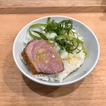 開運橋通 ふじ原 - 私が作った「鴨油温玉丼　鴨チャーシューのせ」