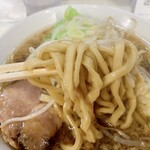 麺's ラッキーパンチ - 相変わらずの極太麺！めちゃくちゃ美味しい！