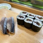 栄寿司 - シメサバ、干瓢巻き