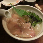 Shusanka - 岩魚の漬けとキャビアの茶漬け・・・〆に最高(*´∀｀)