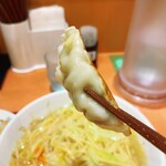 日高屋 - 一見旨そうですが皮が粉っぽいんです