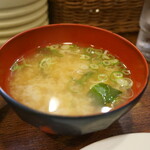 かつれつ四谷たけだ - 味噌汁