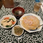 中国名菜処 悟空 - えびチャーハン定食　¥850