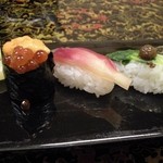 峰寿司 - 峰彩花のにぎり　ホッキ貝かと思ったらお野菜でした。