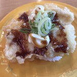 スシロー - フカの天ぷらガーリックソース。