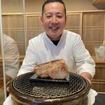 銀座 きた川 - キャラの良さが際立つ北川さんです！