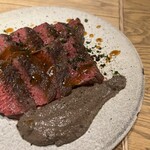 Roasted deer thigh liver sauce