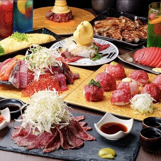 ★Wagyu beef, local chicken, fresh fish, hot pot】Course using Wagyu beef, fresh fish, and fresh ingredients