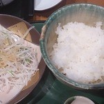 日本料理 おりじん - ご飯＆サラダ
