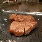 鉄板焼 銀座 ほたる - 鹿児島産 サーロインステーキは、流石の美味しさ