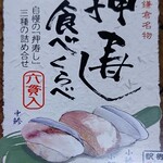 駅弁屋 ラスカ熱海店 - おし寿司食べくらべ。パッケージ。