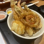金の天ぷら - 料理写真:特上天丼定食…大海老天丼定食がマシだったカモ…