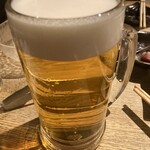 Yakiniku Horumon Ryuunosu - 生ビール