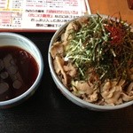 肉つけそば3人盛り@850円