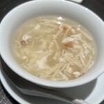 廣東料理 民生 - 白クラゲのスープ