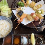 Washoku To Kushiage Rokkakutei - 【ランチ】串揚げ定食