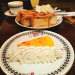高山珈琲 - ニューヨークチーズケーキ 単品550円 セット1000円～