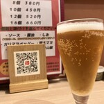 西新たこやき 風味道 - 生ビール（グラス）