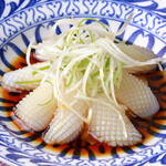 Boiled squid with soy sauce