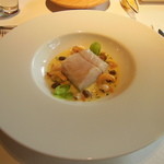 キュイジーヌ[s] ミッシェル・トロワグロ - 鱈のヴァプール　貝類のラヴィゴット①