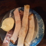 晩杯屋 - イカの漁師焼き150円