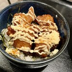 つけ蕎麦酒場 ぢゅるり - ミニ唐揚げ丼セット830円