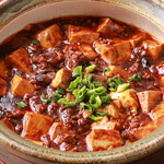 Authentic mapo tofu with Sichuan pepper and chili pepper