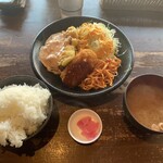 Zumberaya - 日替わり定食　とり天グラコロナポリタン