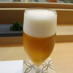 すし 浅尾 - スーパードライ生ビール