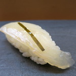 すし 浅尾 - 鮃昆布〆　握り