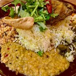 TinTin SriLankan Curry - バスマティライス大盛＋100円