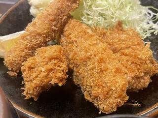 デンキヤホール - ミックスフライ定食（エビ、サーモン、ホタテ、ヒレ）　税込1200円