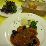 ヴァルトハウス - ポークのトマトとオリーブ煮こみ☆