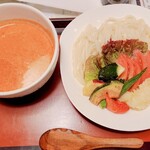 そば処　元六 - トマトつけ麺(1,089円)