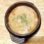 元祖三河味噌ラーメン おかざき商店 - 味噌つけ麺　スープ