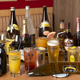 We are proud of our wide variety of drinks! Courses with all-you-can-drink also available◎