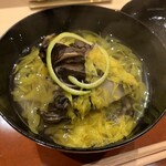 銀座 しのはら - 鯛と舞茸のお椀