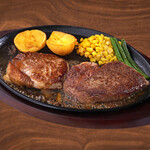 Thick-sliced sirloin Steak (120g) & domestic fillet Steak (120g)