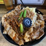 Umakara miso ramen bonzu - 旨辛味噌らーめん　中・豚　　
                      野菜、ショウガ、ミソアブラ　増し